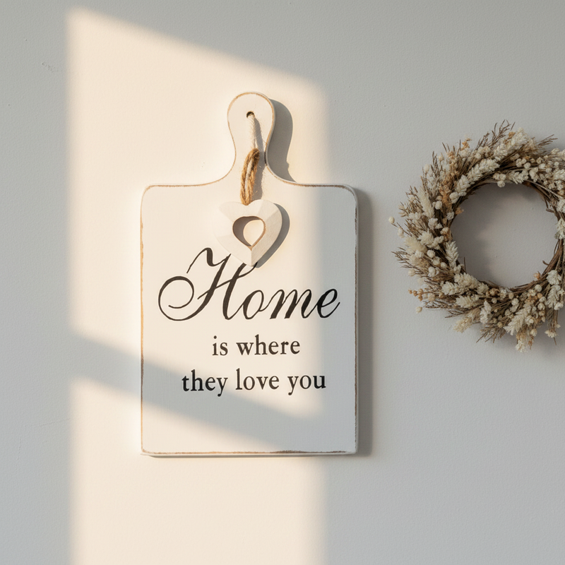Servi aperitivi con stile con il tagliere legno shabby chic Etm Arles, 19×12 cm. Ottimo come bomboniera o regalo. 
