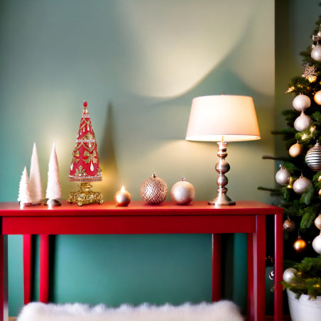 fade fade pearl tree rosso albero natalizio 14 x 41 cm resina ean 8016175584674