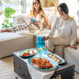 guzzini guzzini vassoio rettangolare piccolo flower lemon 395 x 165 x 25 melamina table decor ean 8008392368694