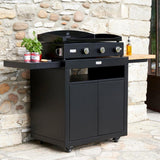 le marquier le marquier plancha a gas pure 375 noire 75 x 40 cm piastra professionale in acciaio ean 3339380144019