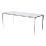 moia greenwood moia greenwood tavolo alghero 180 x 90 cm in alluminio bianco con piano in gres bianco tavolo outdoor design moderno ean 8013054837951