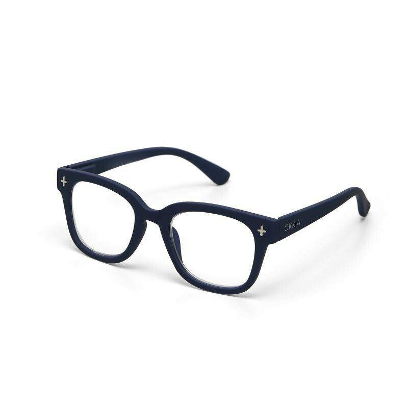 okkia okkia occhiale da lettura mod giovanni premontato soft touch spring anti luce blu magframe midnight diottrie 1 00 ean 8056211370717