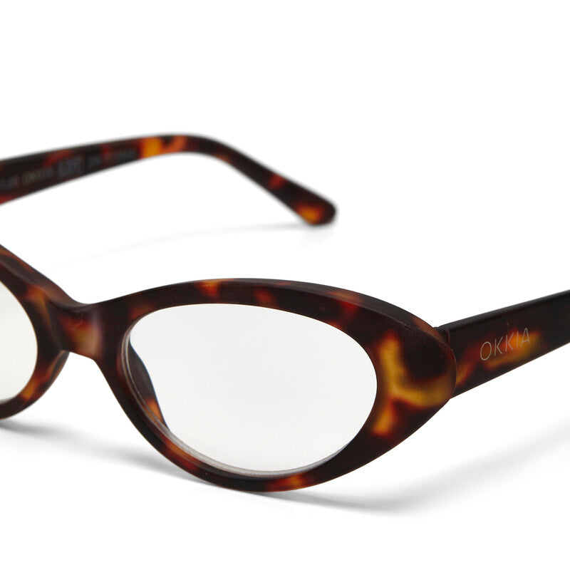 okkia okkia occhiale da lettura mod lina cat eye classic havana diottrie 2 50