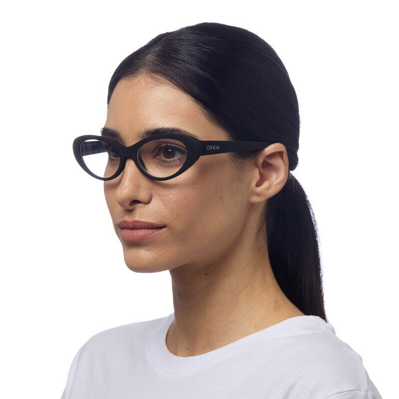 okkia okkia occhiale da lettura mod lina cat eye nero diottrie 3 00 ean 8055773199941