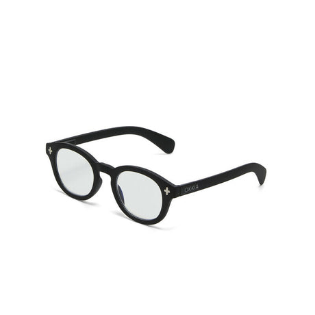 okkia okkia occhiale da lettura mod nashville premontato soft touch spring anti luce blu nero diottrie 3 00 ean 8056211374975