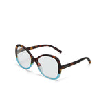 okkia okkia occhiale da lettura mod verona premontato butterfly soft touch spring anti luce blu havana blue diottrie 2 50 ean 8056211374036