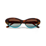 okkia okkia occhiale da sole premontato mod lina cat eye soft touch havana blue lenti brown ean 8058093548413