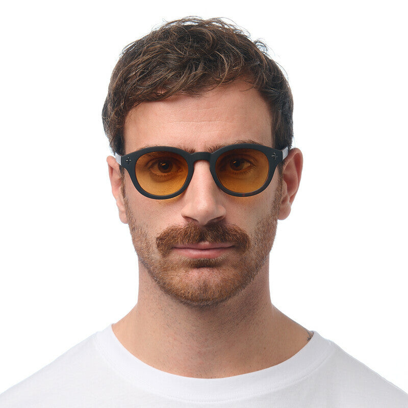 okkia okkia occhiale da sole premontato mod milano soft touch black havana lenti yellow ean 8056211375675
