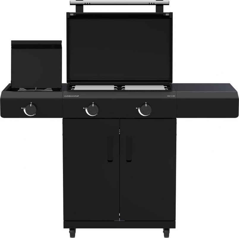 outdoorchef outdoorchef barbecue a gas heat c 265 30 mbar su carrello con ruote bbq compatto e potente per esterni