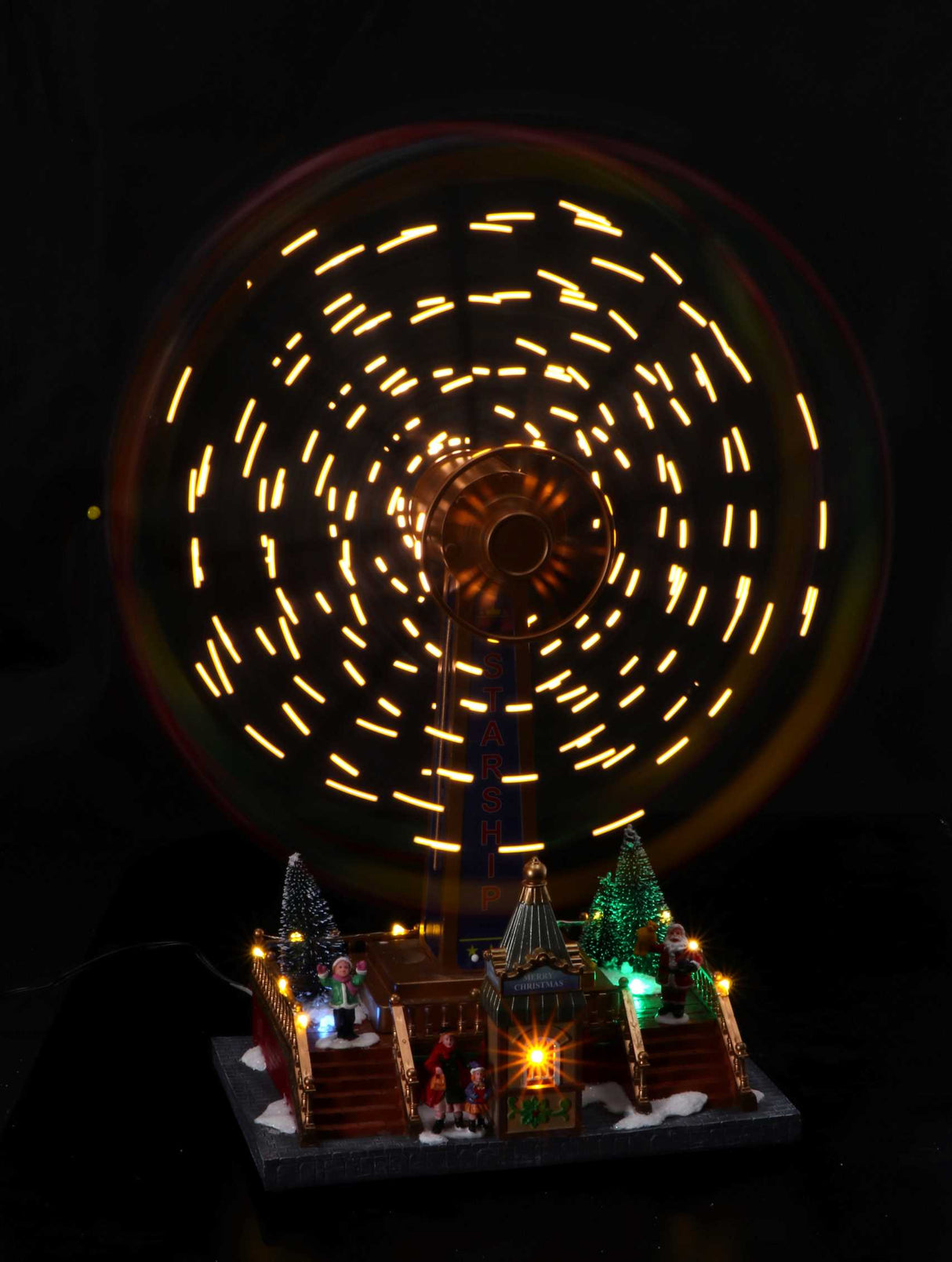 regalo italiano regalo italiano giostra natale con 77 led 37 x 19 cm h 48 cm multicolor ean 8057586155398