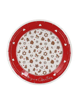 regalo italiano regalo italiano piattini carta natale d 18 cm ass cf 12 pz rosso bianco 1 pz ean 8057586122673