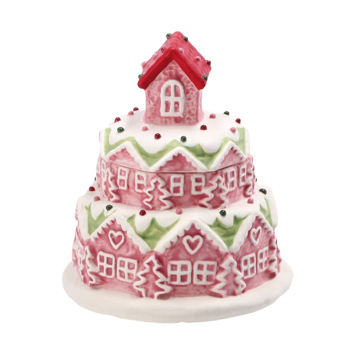 regalo italiano regalo italiano scatola natale d 11 cm h 13 cm ceramica ass rosa o nocciola 1 pz ean 8057586035478