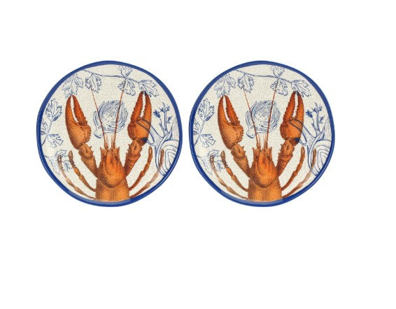 rose tulipani rose tulipani set 2 piatti piani ocean line melamina d 27 cm ean 8018594611146