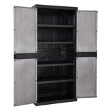 toomax toomax armadio 2 ante garage mega utility cabinet con ripiani mobile porta attrezzi con 4 ripiani regolabili ean 8009371022248