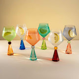 wd lifestyle wd lifestyle calice per gin tonic in verto base effetto diamante rosso ean 8055035683966