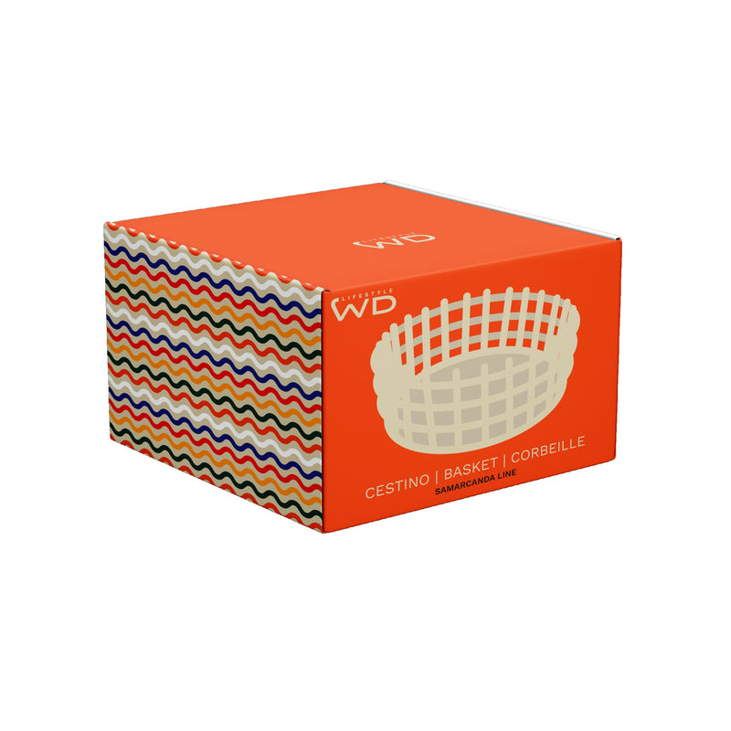 wd lifestyle wd lifestyle cestino centrotavola in stoneware arancione ean 8055035683737