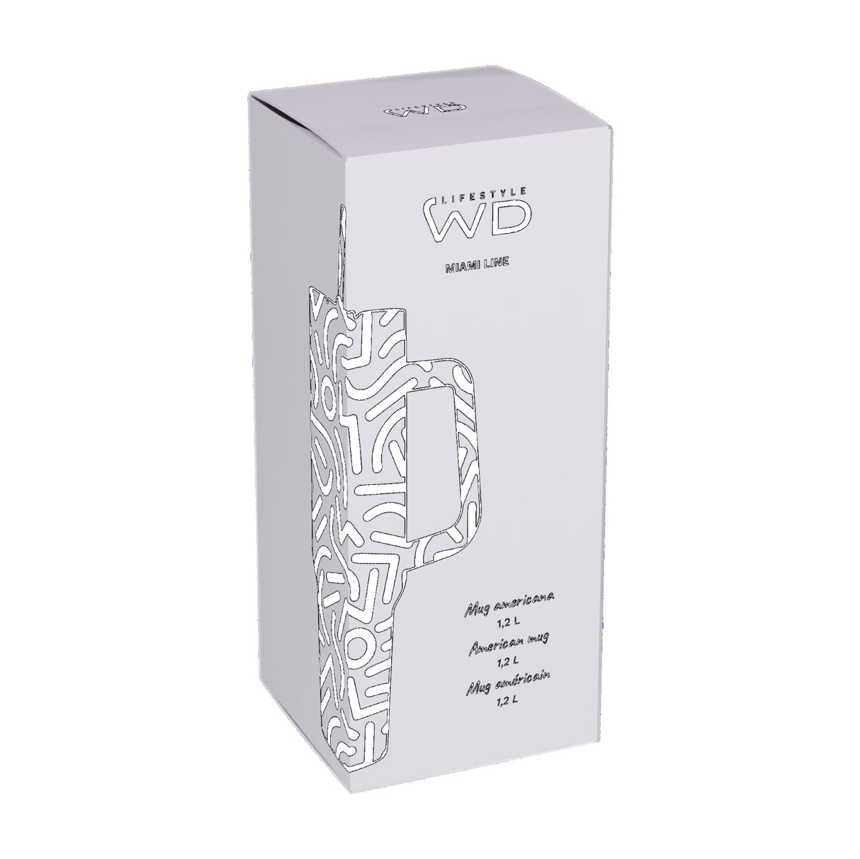 wd lifestyle wd lifestyle mug americana in acciaio inox 12 lt decoro geometrico ean 8055035683911