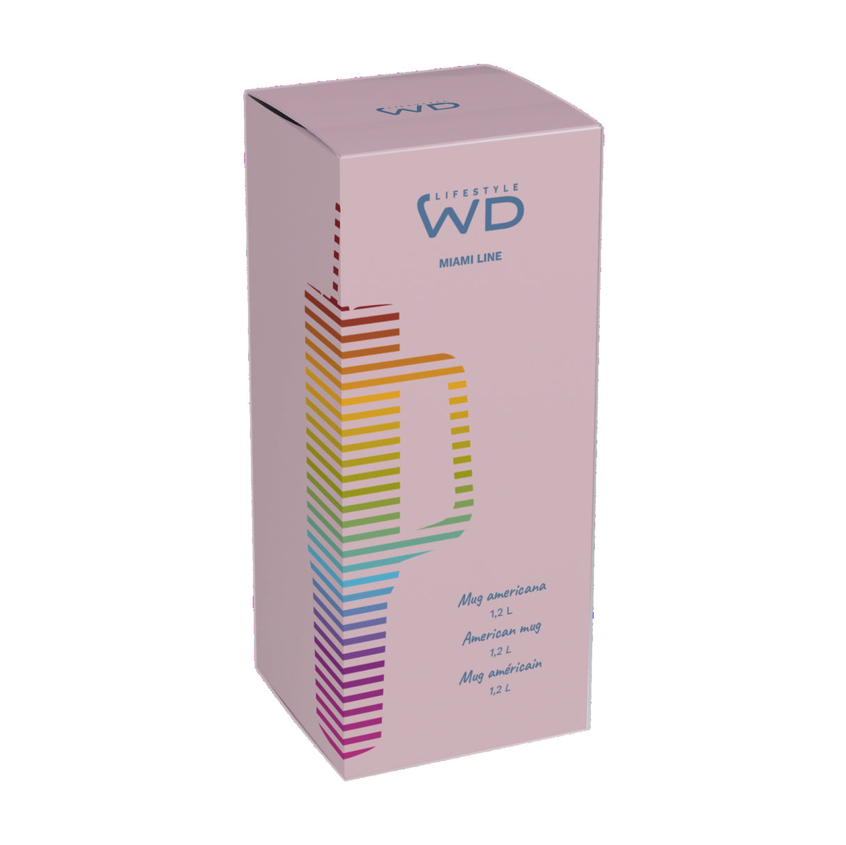 wd lifestyle wd lifestyle mug americana in acciaio inox 12 lt rosa ean 8055035683867