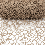 Rete polycotton per composizioni floreali, bomboniere e decorazioni. ARPIMEX H 48 cm × 5 mt, colore tortora ean 8018318199639