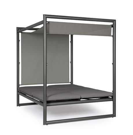 bizzotto bizzotto daybed konnor antracite struttura alluminio 213 x 149 x 196 cm tessuto idrorepellente ean 8051836690134