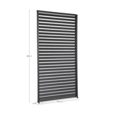 bizzotto bizzotto frangisole laterale per pergola ocean h 238 cm l 123 cm antracite ean 8051836473805