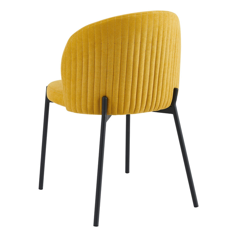 di mo di mo sedia shelly in tessuto senape 320 g 55x45x80 cm sedia design moderna imbottita ean 8010402495184