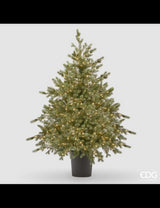 edg enzo de gasperi albero di natale pino argentato h 120 cm d 99 cm con 480 led