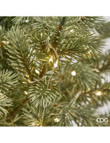 edg enzo de gasperi albero di natale pino argentato h 90 cm d 85 cm con 240 led ean 8059824279620