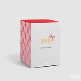 edg enzo de gasperi edg enzo de gasperi candela di natale fiocco con vaso h 15 cm d 10 cm rose water rosa oro ean 8059824544124