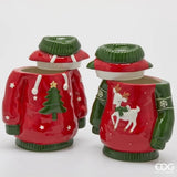 edg enzo de gasperi edg enzo de gasperi contenitore maglione di natale ass h 235 cm l 215 cm l 13 cm green red 1 pz ean 8059824540058
