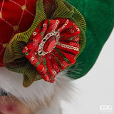 edg enzo de gasperi edg enzo de gasperi decoro elfo natale h 90 cm green red ean 8059824567253