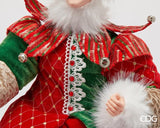 edg enzo de gasperi edg enzo de gasperi decoro elfo natale h 90 cm green red ean 8059824567277