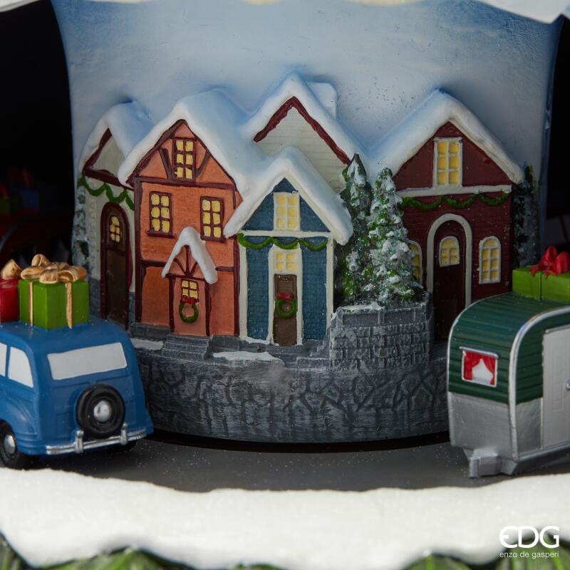 edg enzo de gasperi edg enzo de gasperi diorama pino natale h 46 cm d 31 cm musica movimento e led multicolor ean 8059824561886