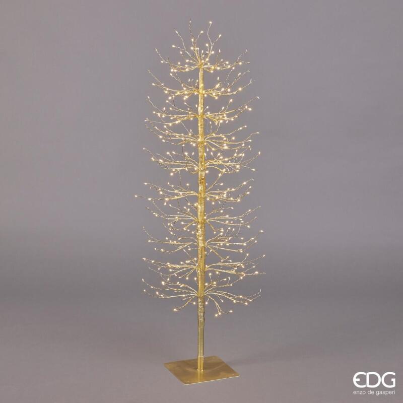 edg enzo de gasperi edg enzo de gasperi faggio con base 400 led di natale h 120 cm d 40 cm gold ean 8059824283177