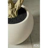 edg enzo de gasperi edg enzo de gasperi ficus beniamino vogue con vaso pianta artificiale h 240 cm verde ean 8059824607324