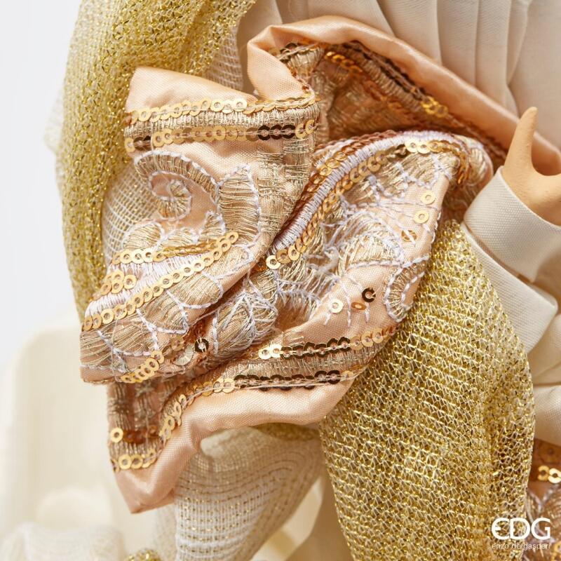 edg enzo de gasperi edg enzo de gasperi nativita tessuto natale con base h 50 cm green pink ean 8059824280732