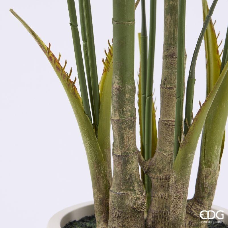 edg enzo de gasperi edg enzo de gasperi pianta artificiale palma areca vogue con vaso h210 cm pianta decorativa realistica design moderno ean 8059824655035