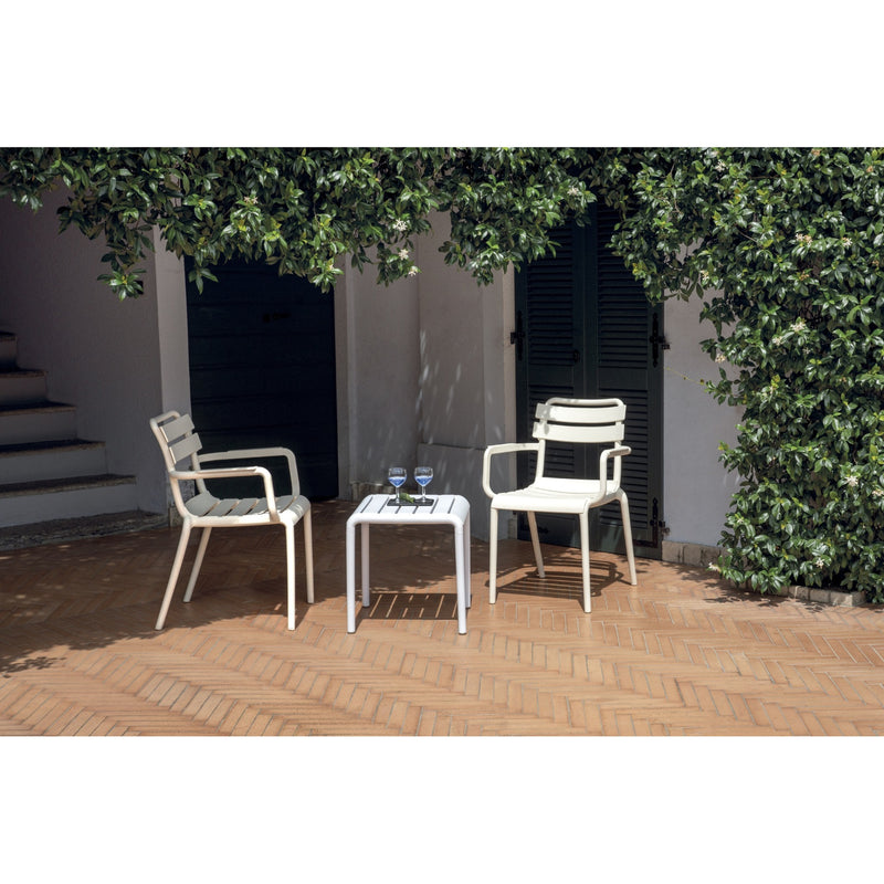 moia greenwood moia greenwood tavolino 45 x 45 cm in polipropilene bianco con fibra di vetro outdoor design moderno ean 8013054838576