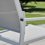 moia greenwood moia greenwood sedia poltrona zara in alluminio bianco e textilene grigio sedia outdoor con braccioli impilabile ean 8013054834929