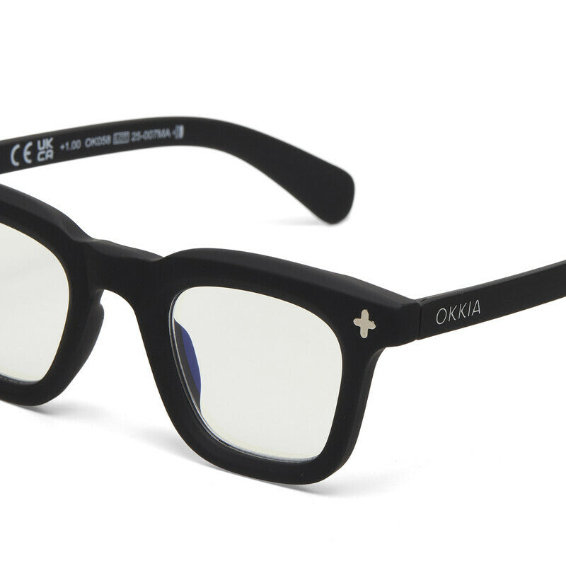 okkia okkia occhiale da lettura mod firenze premontato soft touch black diottrie 3 00 ean 8056211374777