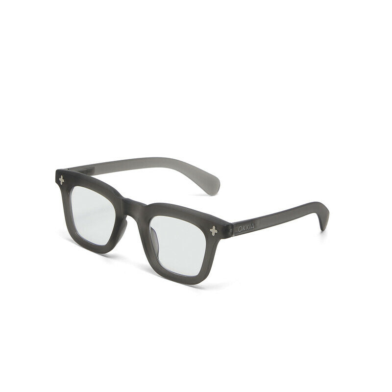 okkia okkia occhiale da lettura mod firenze premontato soft touch translucent smoke diottrie 3 00 ean 8056211374876