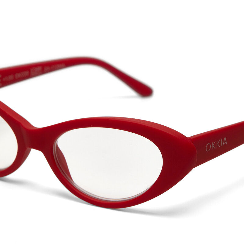 okkia okkia occhiale da lettura mod lina cat eye red diottrie 1 50 ean 8055277545169