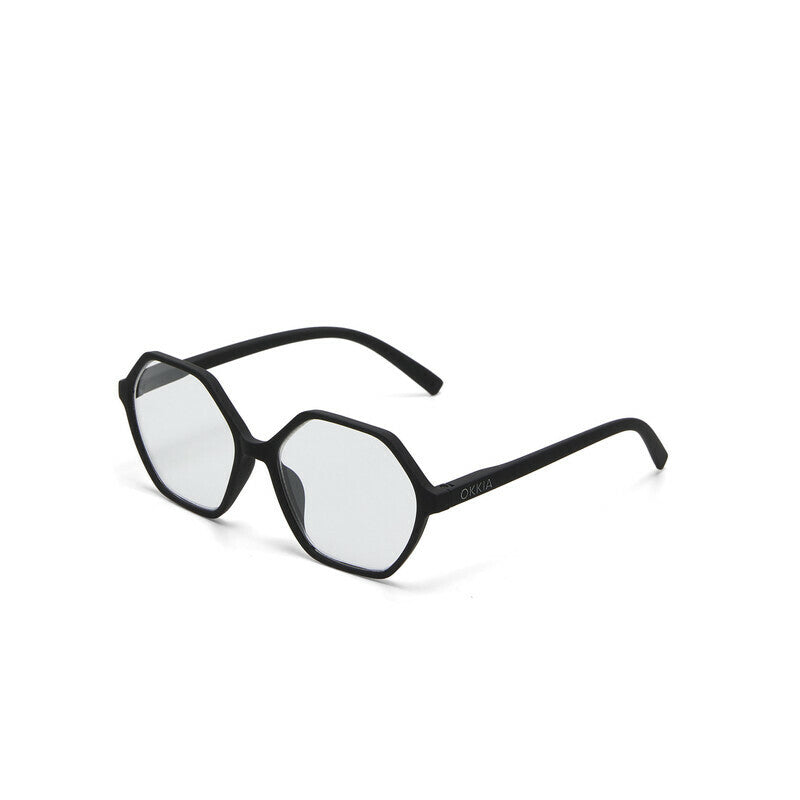 okkia okkia occhiale da lettura mod valencia premontato soft touch spring anti luce blu nero diottrie 1 50 ean 8056211374166