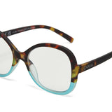 okkia okkia occhiale da lettura mod verona premontato butterfly soft touch spring anti luce blu havana blue diottrie 2 50 ean 8056211374036