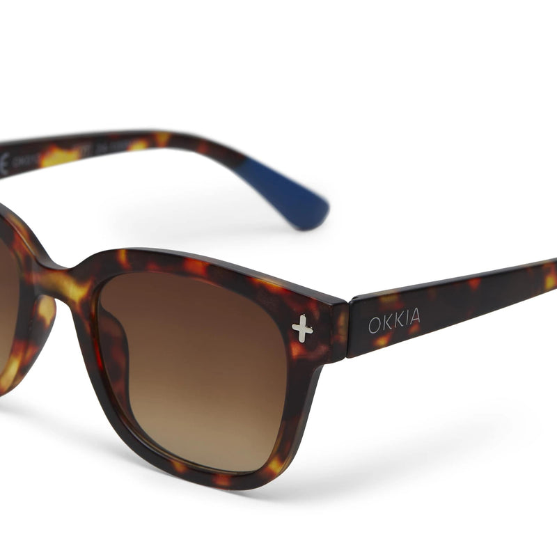 okkia okkia occhiale da sole premontato mod giovanni classic havana w blue finals ean 8052862284410