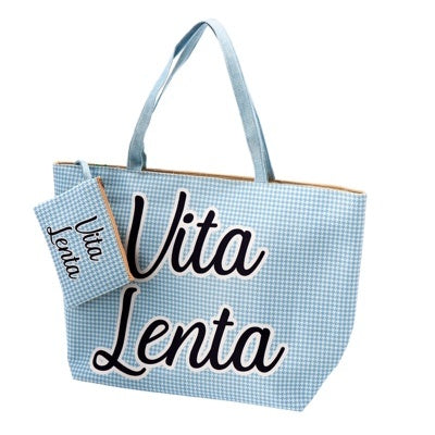 regalo italiano regalo italiano borsa mare con pochette ass col 58 x 18 cm h 38 cm tessuto 1 pz ean 8057586212107