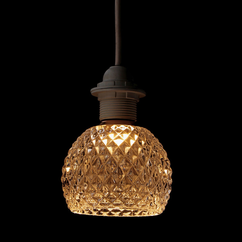 regalo italiano regalo italiano lampada paralume ass e27 d 11 cm h 13 cm vetro a rombi 1 pz ean 8057586263321