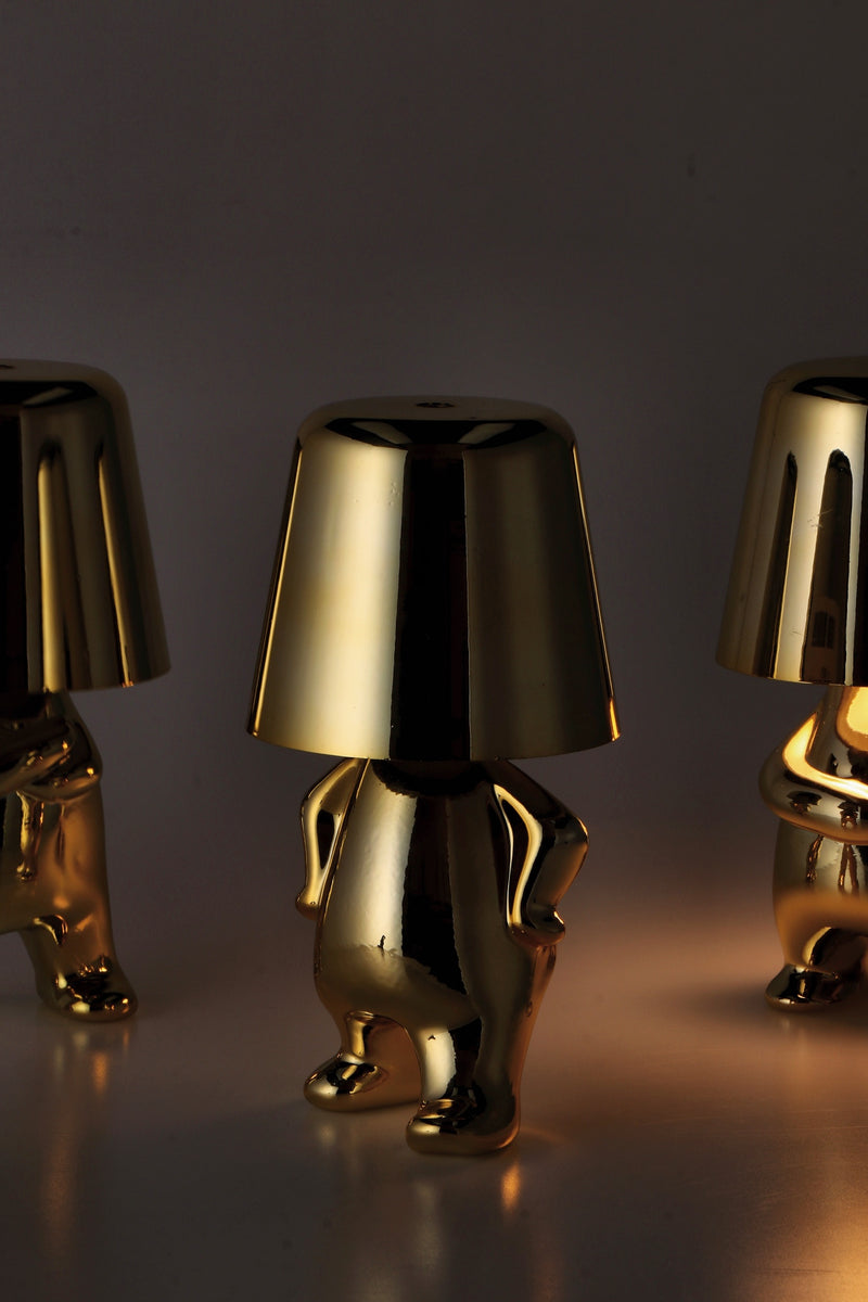 regalo italiano regalo italiano lampada touch ricaricabile eliad d 95 cm h 18 ass oro argento 1 pz ean 8057586149212