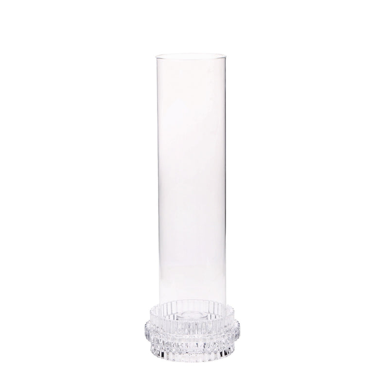 regalo italiano regalo italiano portacandela in vetro borosilicato d 11 cm h 32 cm trasparente ean 8057586201477