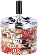 regalo italiano regalo italiano posacenere a molla ass 3 decori d 9 cm h 13 cm multicolor 1 pz ean 8021785808737